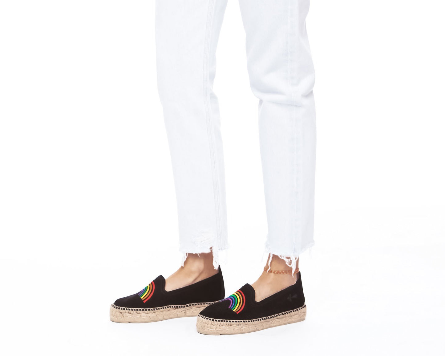Espadrilles - Palm Springs - Arc-en-ciel noir