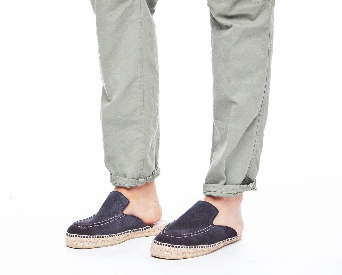 Mules Mocassins - Hamptons - Bleu Patriote