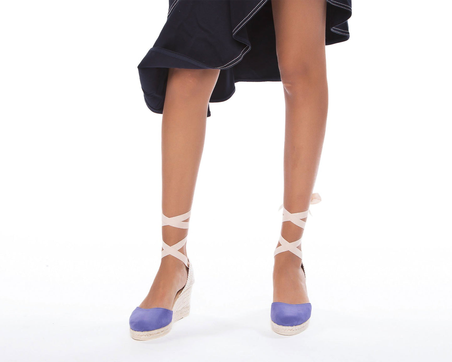 Sandales Compensées Basses - Hamptons - Sweet Liliac