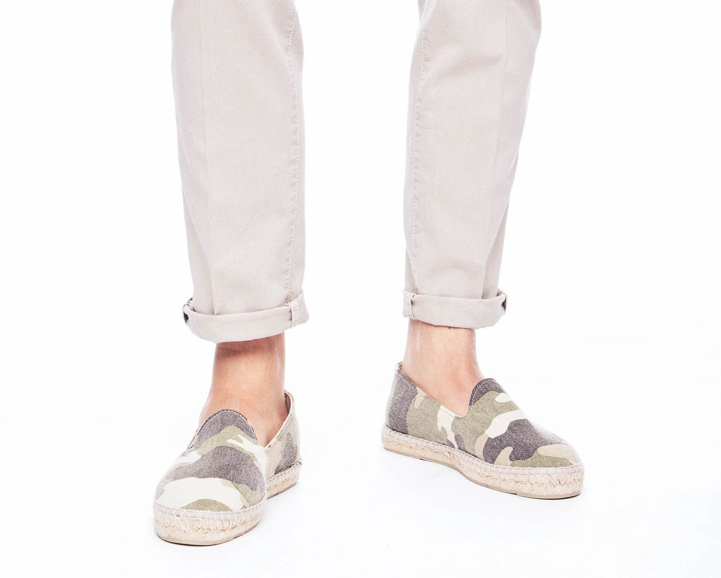 Espadrilles - Dakar - Camouflage White & Green