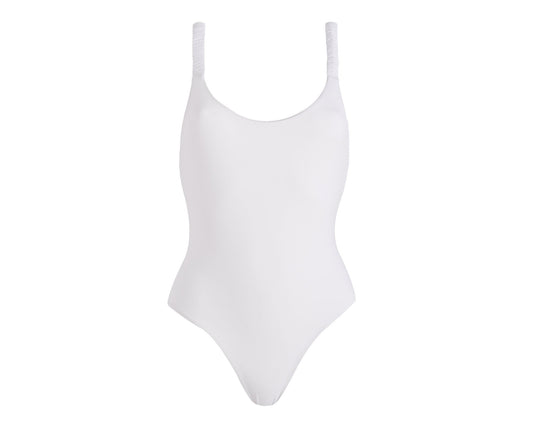 Stretch One Piece - Hamptons - White