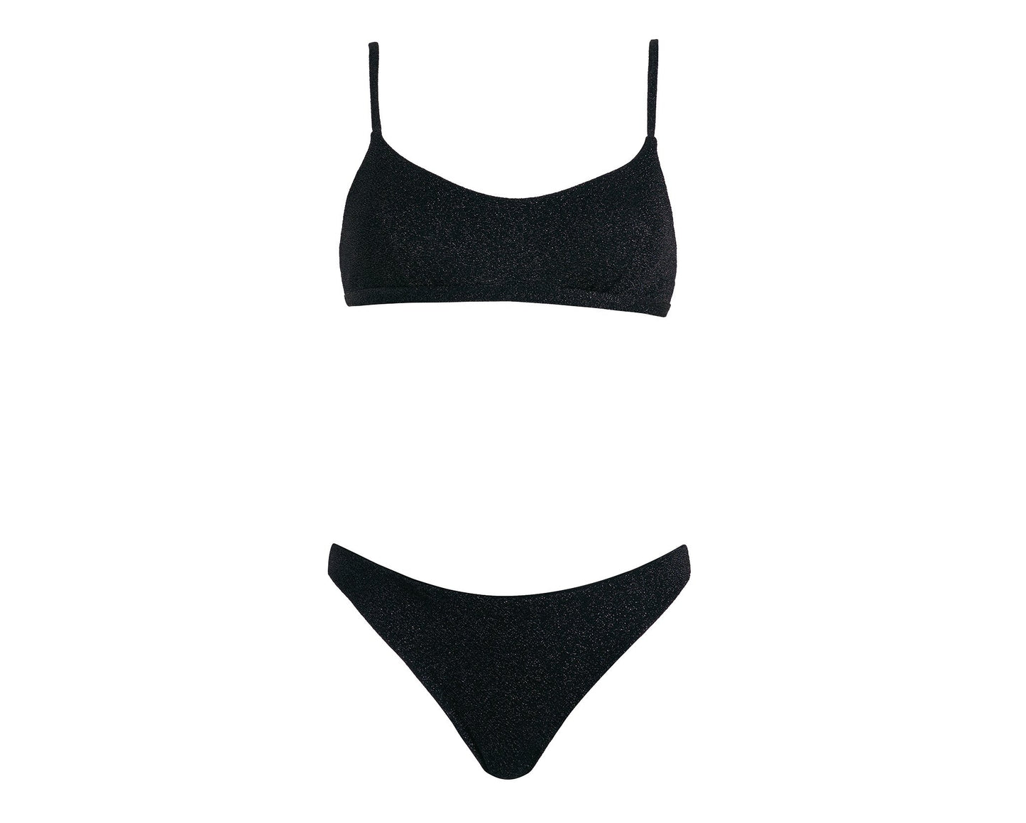 Bikini Brassière - Los Angeles - Lurex Noir