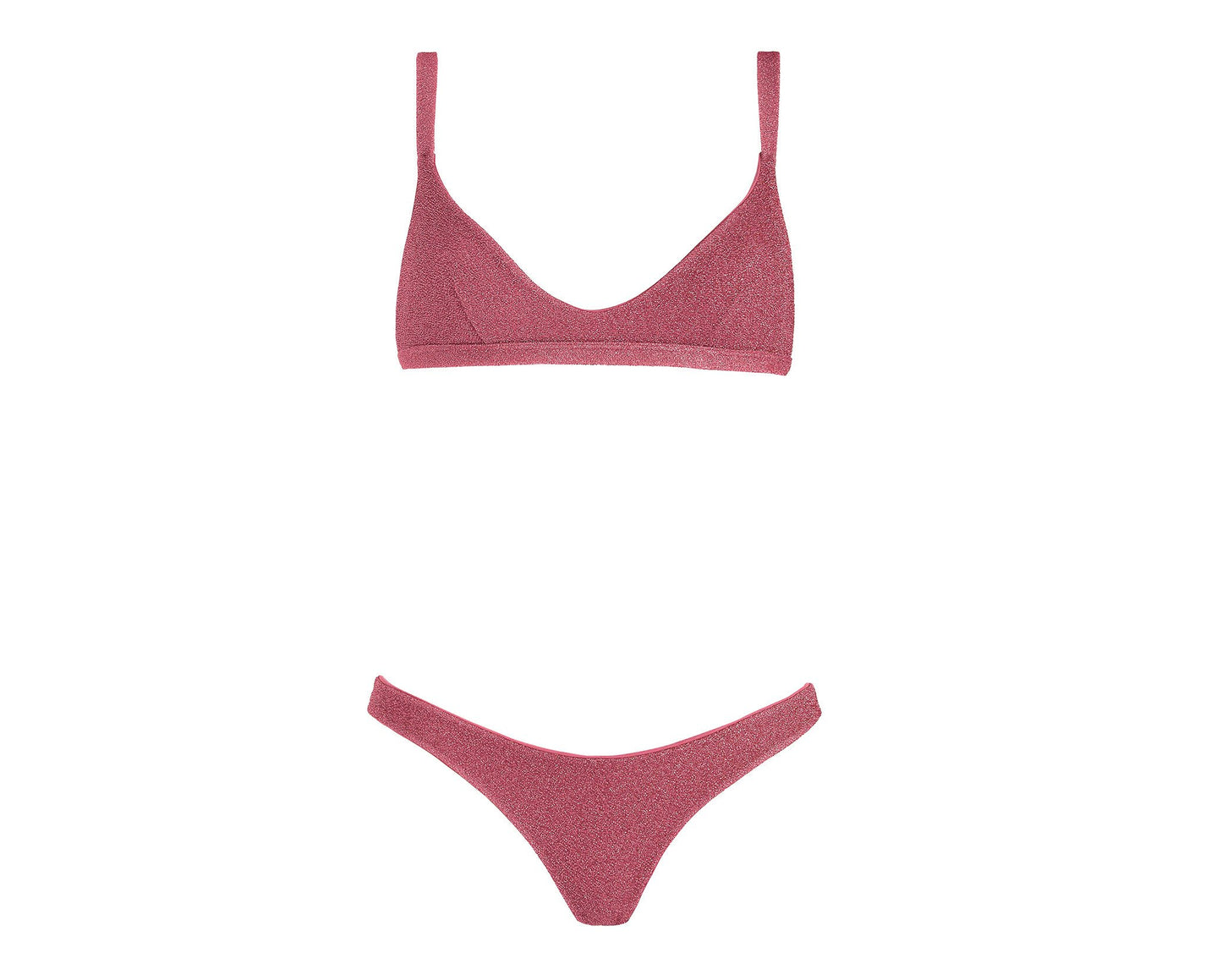 Surf Bikini - Los Angeles - Dusty Rose Lurex