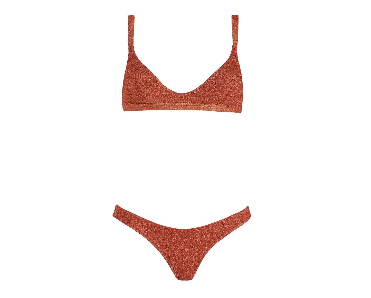 Surf Bikini - Los Angeles - Burnt Orange Lurex