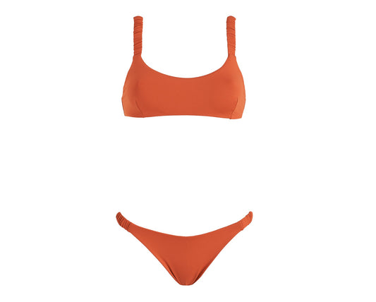 Stretch Bikini - Hamptons - Burnt Orange