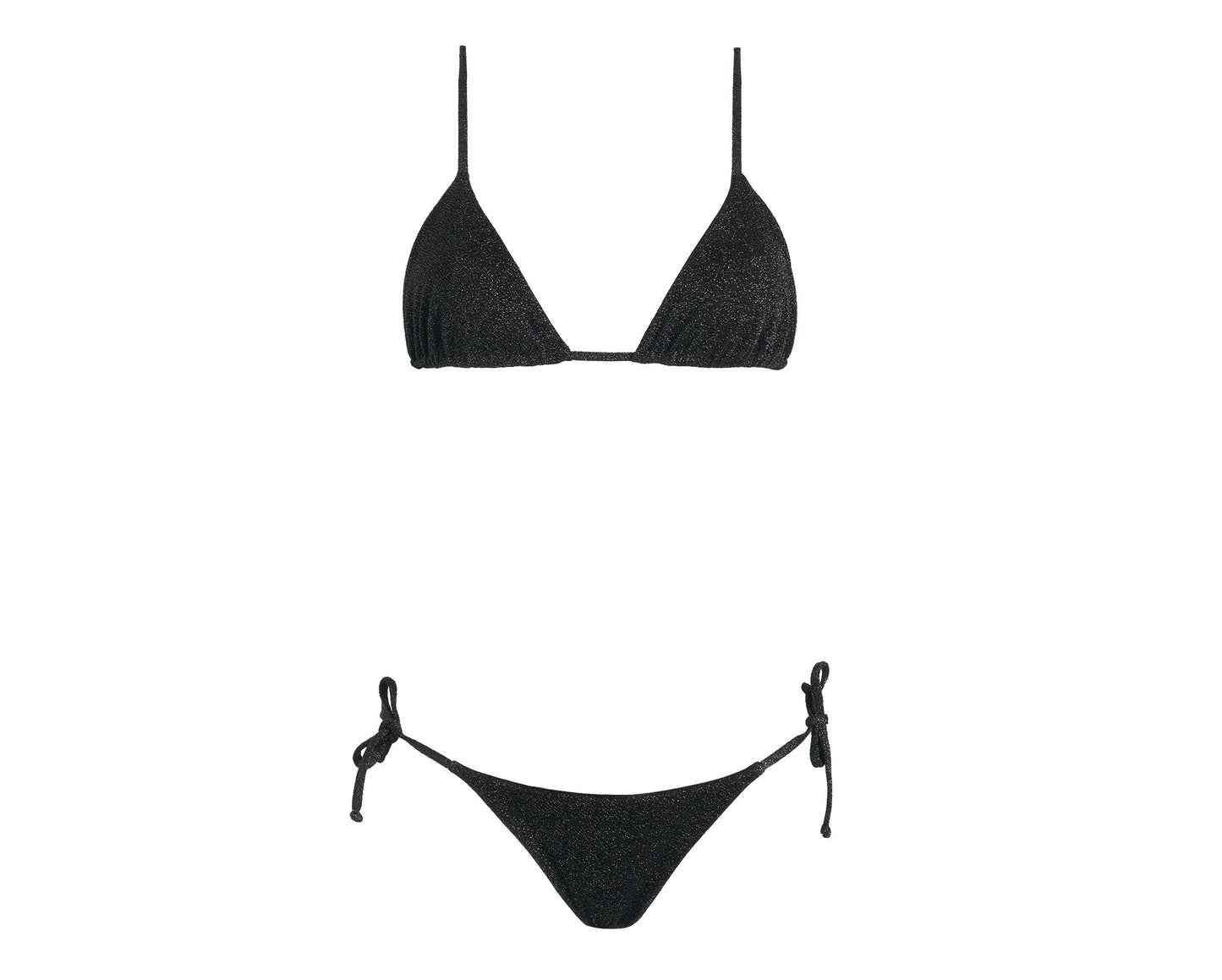 Triangle Bikini - Los Angeles - Black Lurex