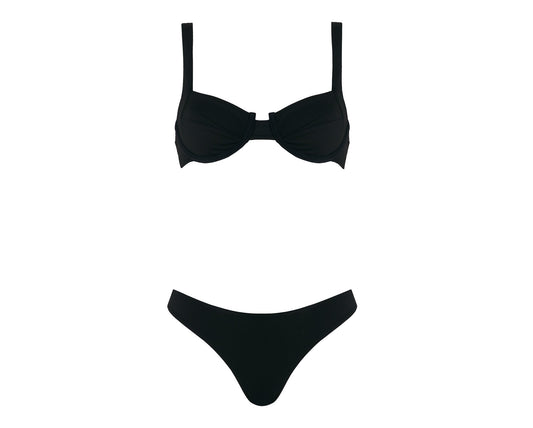 Bikini à armatures - Hamptons - Noir