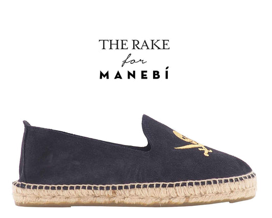 The Rake x Manebí - Hamptons - Blue with Gold Skull
