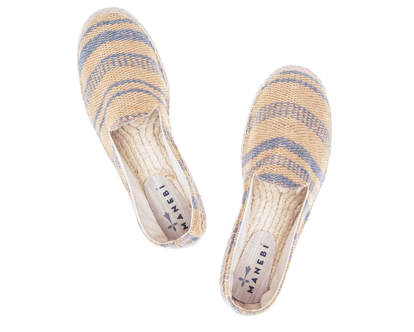 Espadrilles - Palm Springs - Rayures Beige Azur