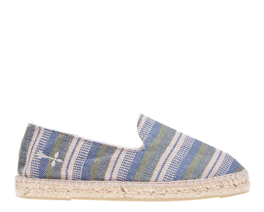 Espadrilles - Palm Springs - Rayures Bleu Kaki