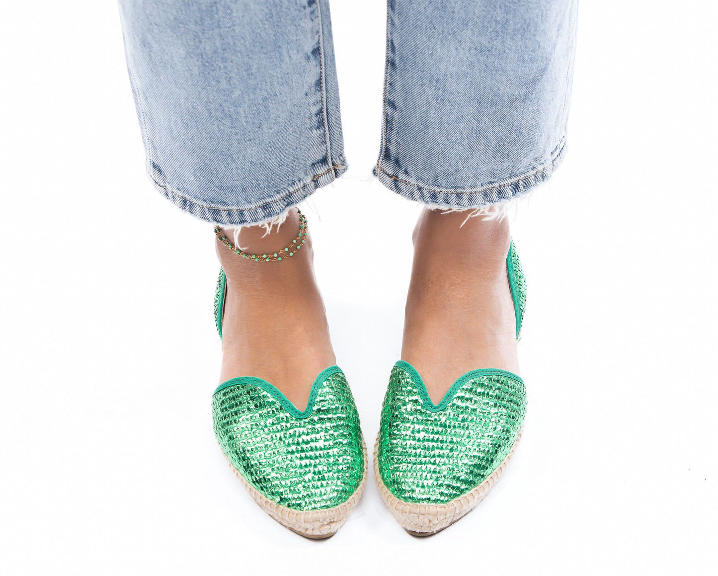Ballerines Ouvertes - Los Angeles - Emeraude
