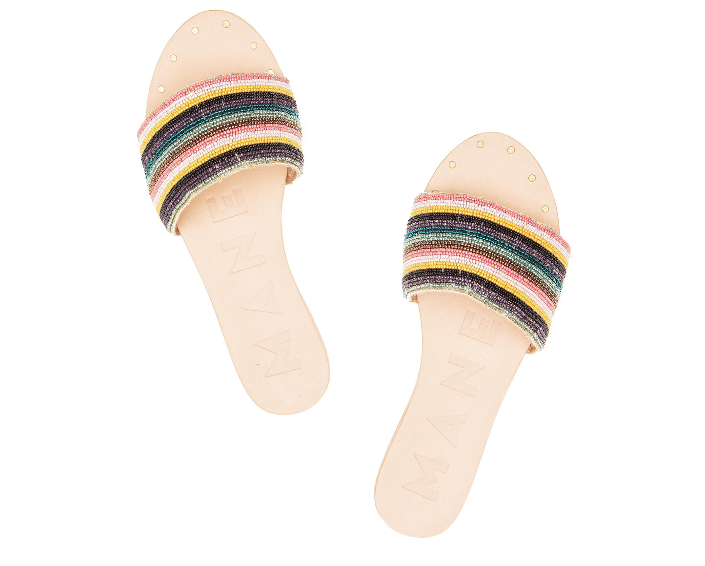 One Belt Sandals - Ibiza - Multicolor Stripes