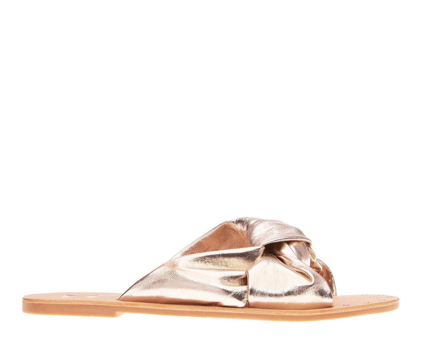 Leather Knot Sandals - Ibiza - Platinum