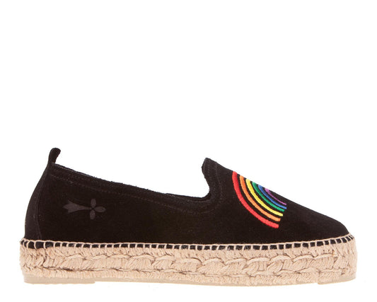 Espadrilles - Palm Springs - Arc-en-ciel noir