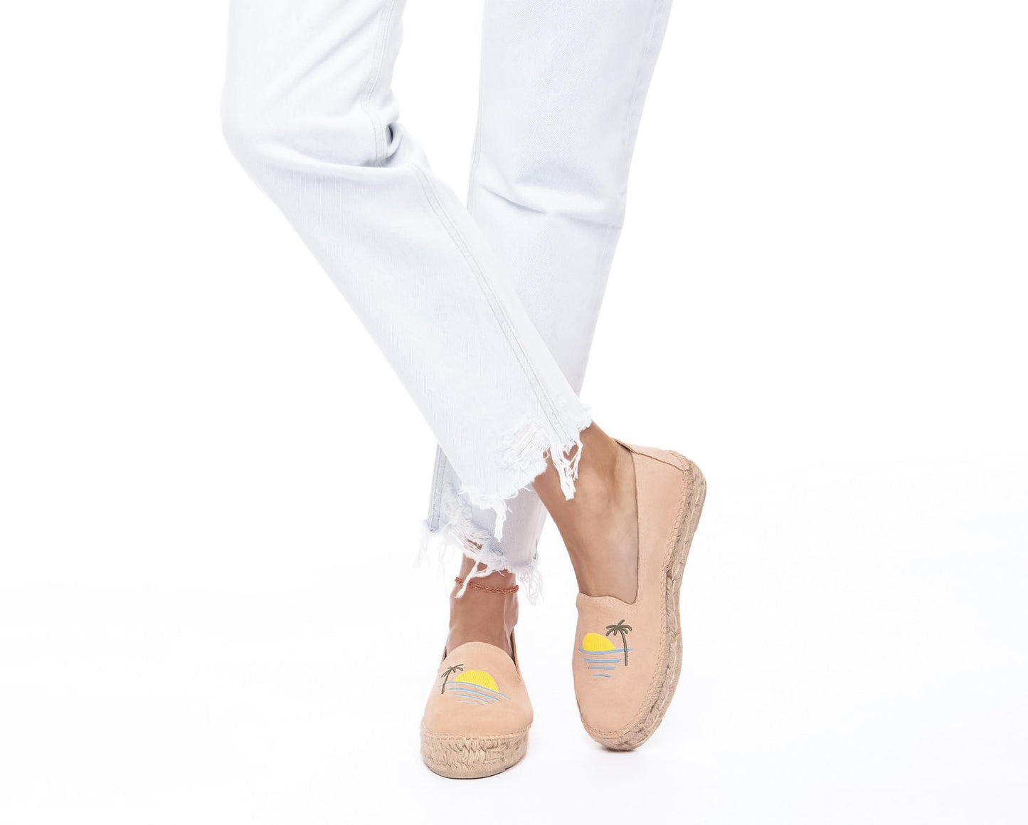 Espadrilles - Palm Springs - Coucher de soleil rose pastel
