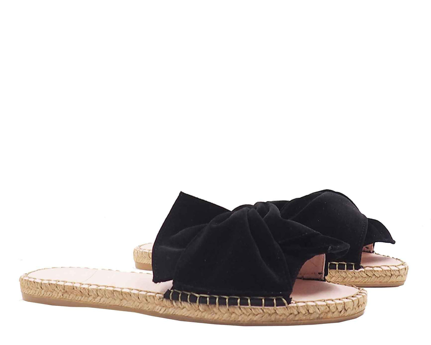 Flat Sandals with Knot - Monaco - Black