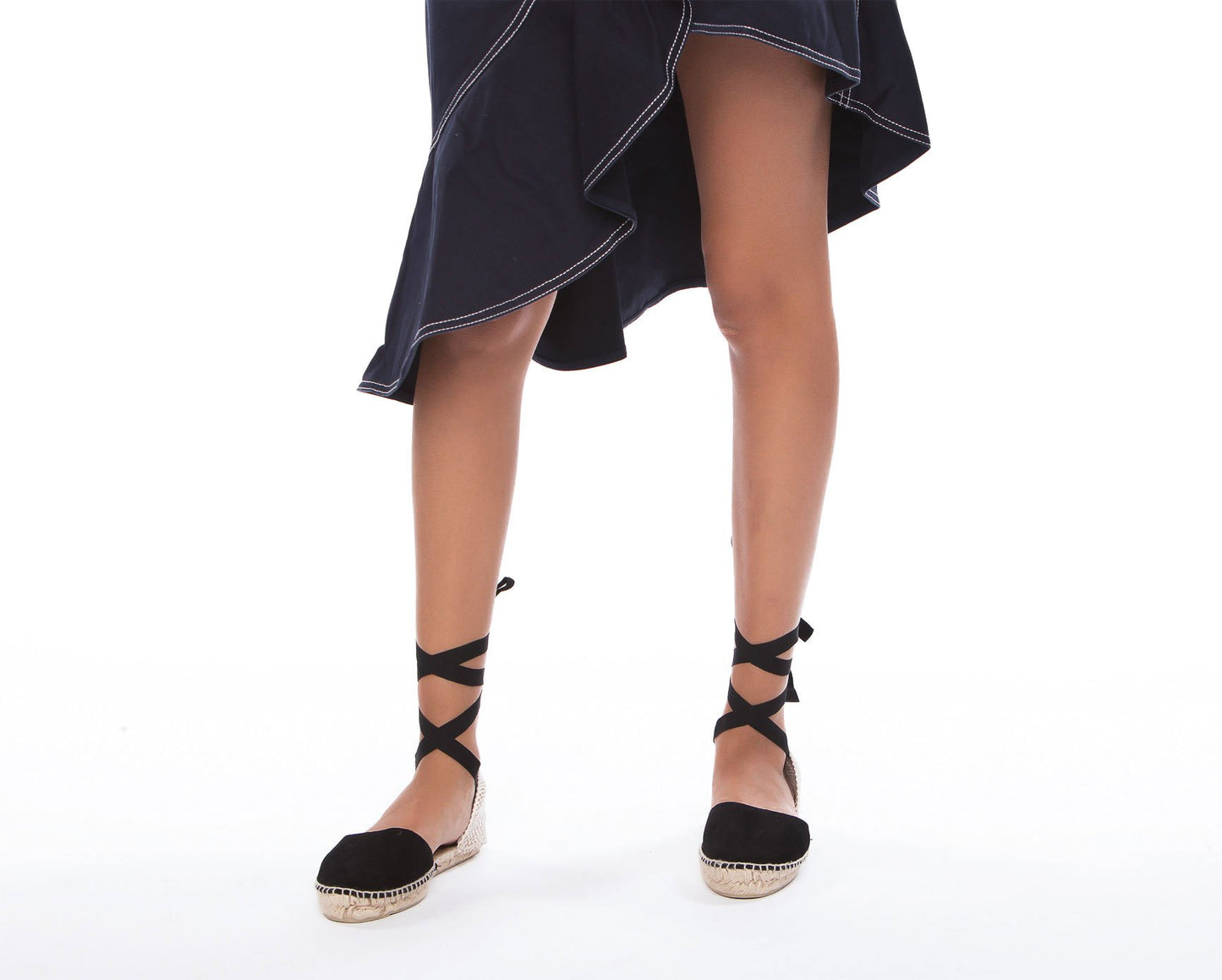 Flat Sandals - Hamptons - Black
