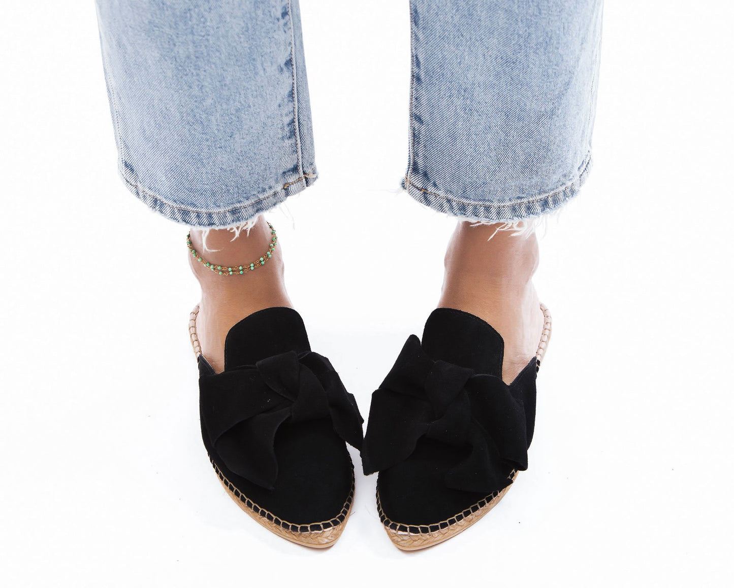Mules à Nœud - Hamptons - Noir