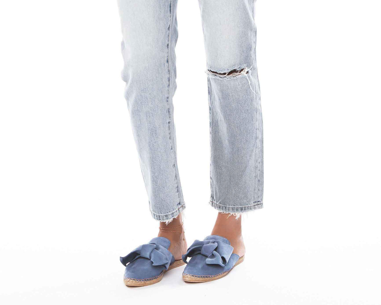 Mules with Bow - Hamptons - Jeans