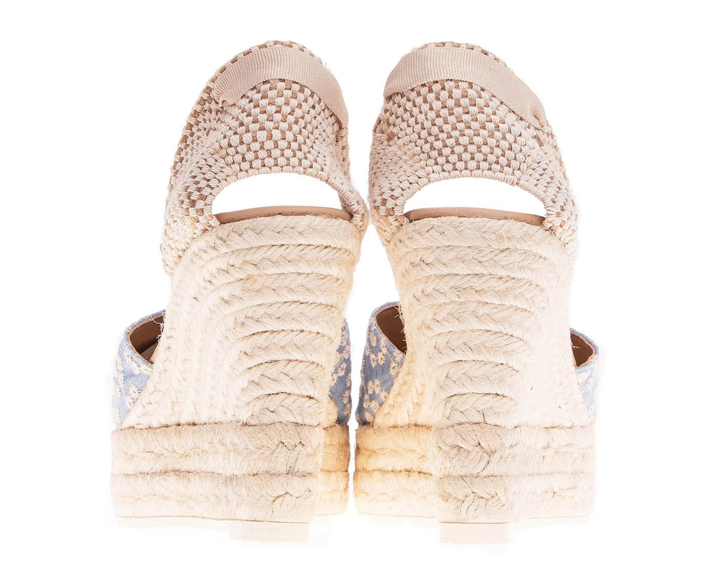 Luisa Beccaria x Manebí - Wedge Sandals - Jeans & White
