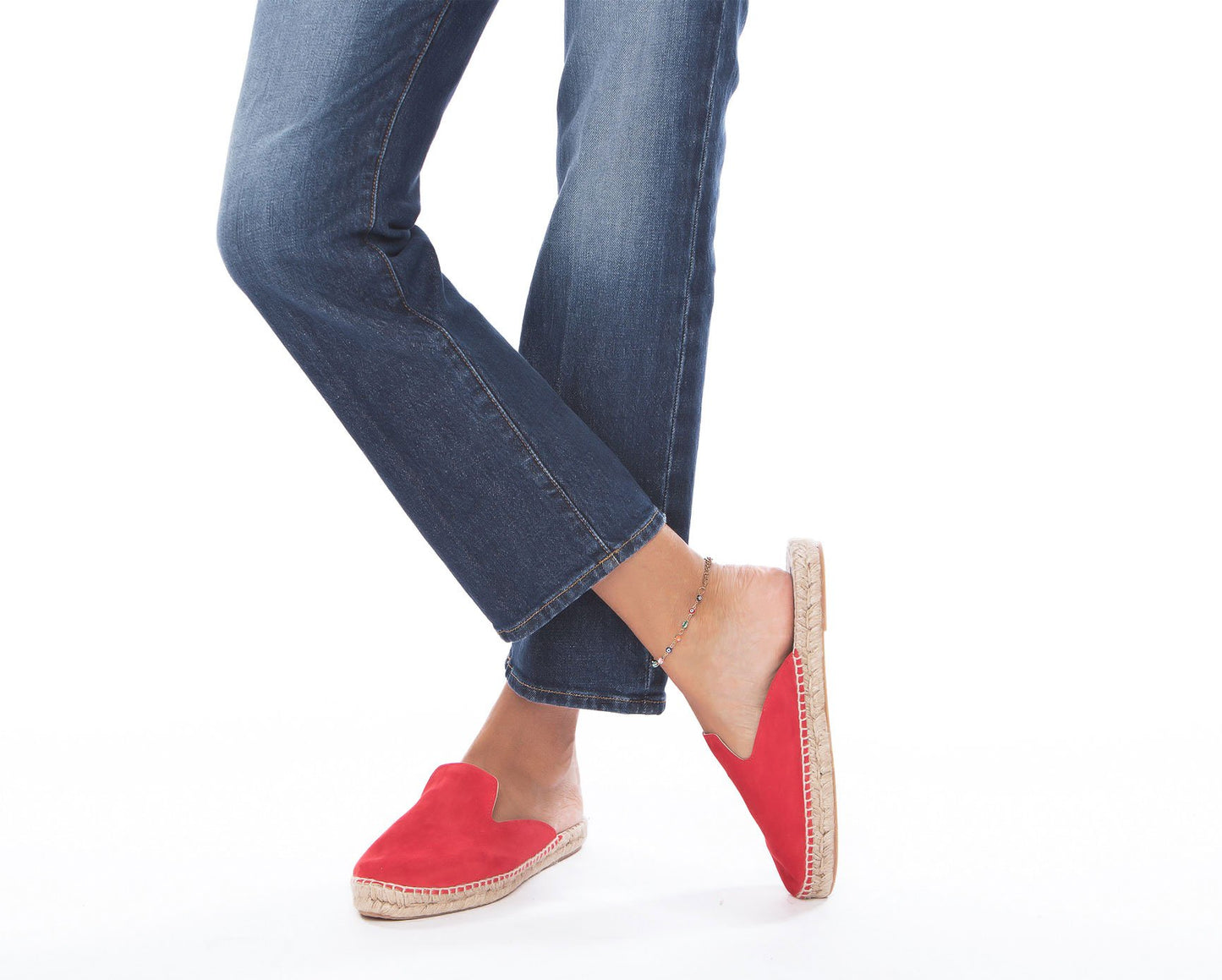 Mules - Hamptons - Fiery Red
