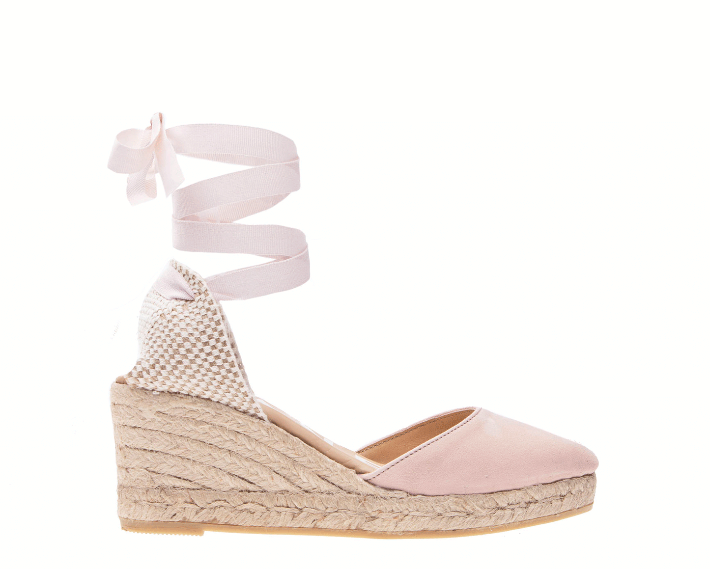 Sandales Compensées Basses - Hamptons - Rose Pastel