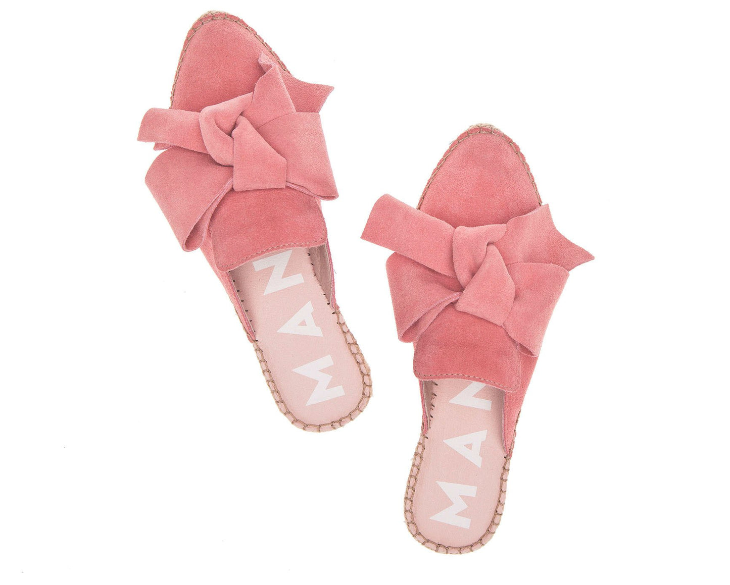 Mules with Bow - Hamptons - Paradise Pink