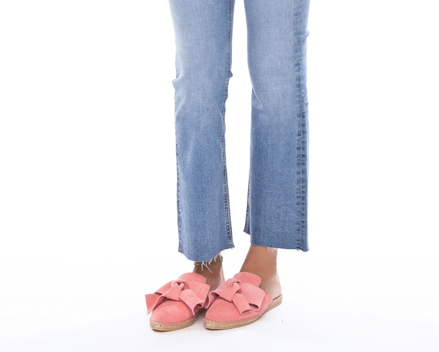 Mules with Bow - Hamptons - Paradise Pink
