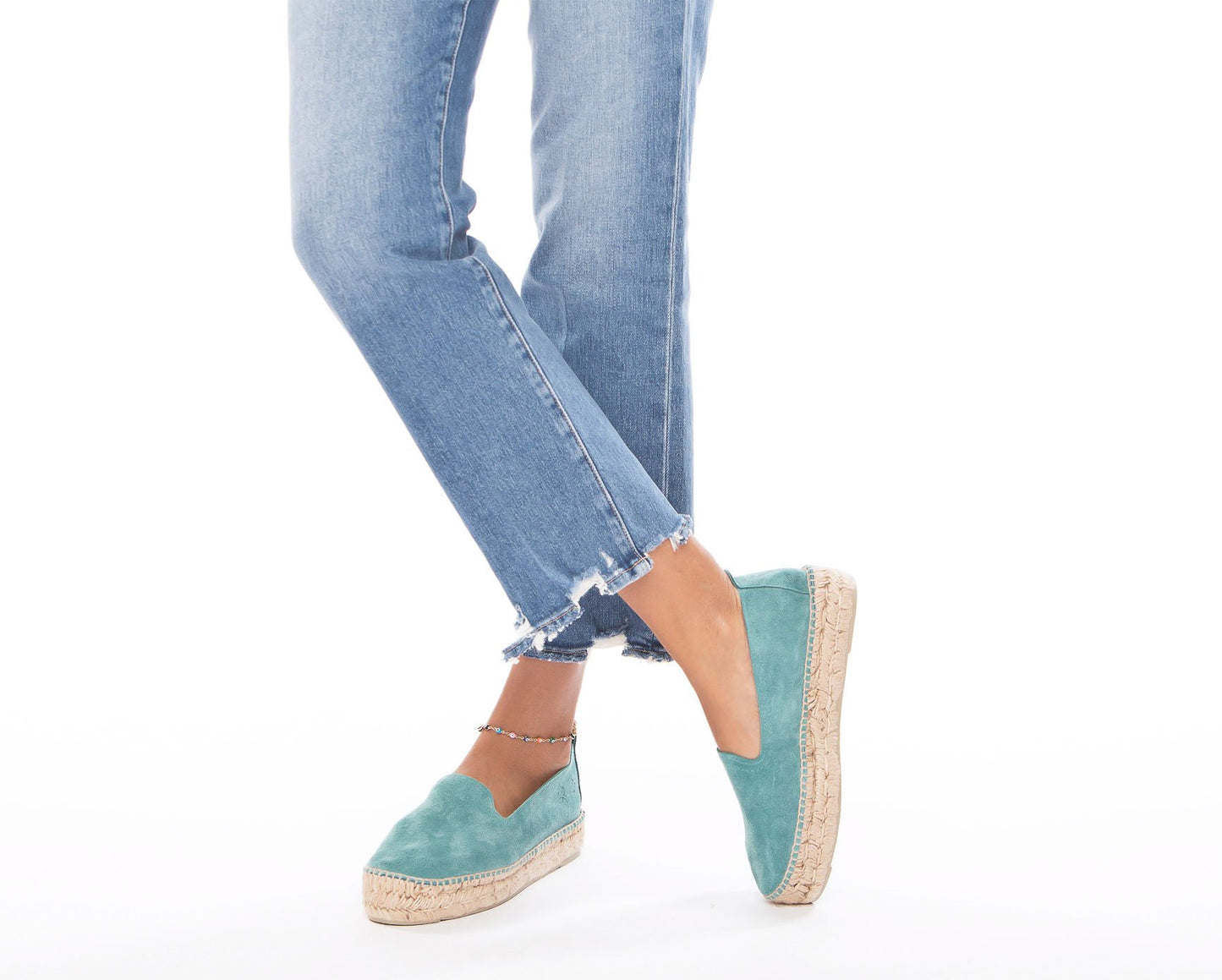 Espadrilles - Hamptons - Aigue-marine foncée D