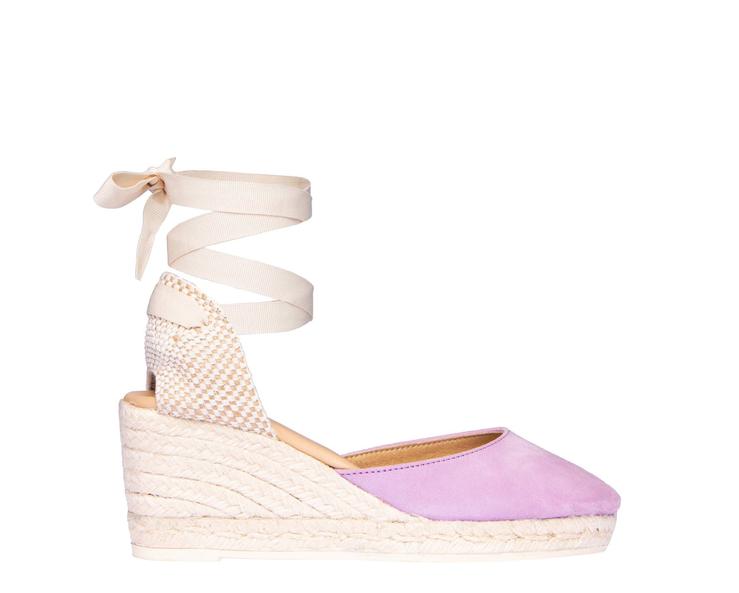 Sandales Compensées Basses - Hamptons - Lilas