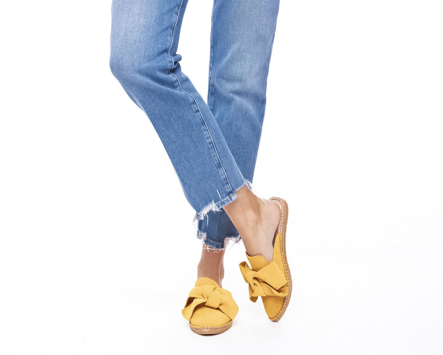 Mules with Bow - Hamptons - Sunny Yellow