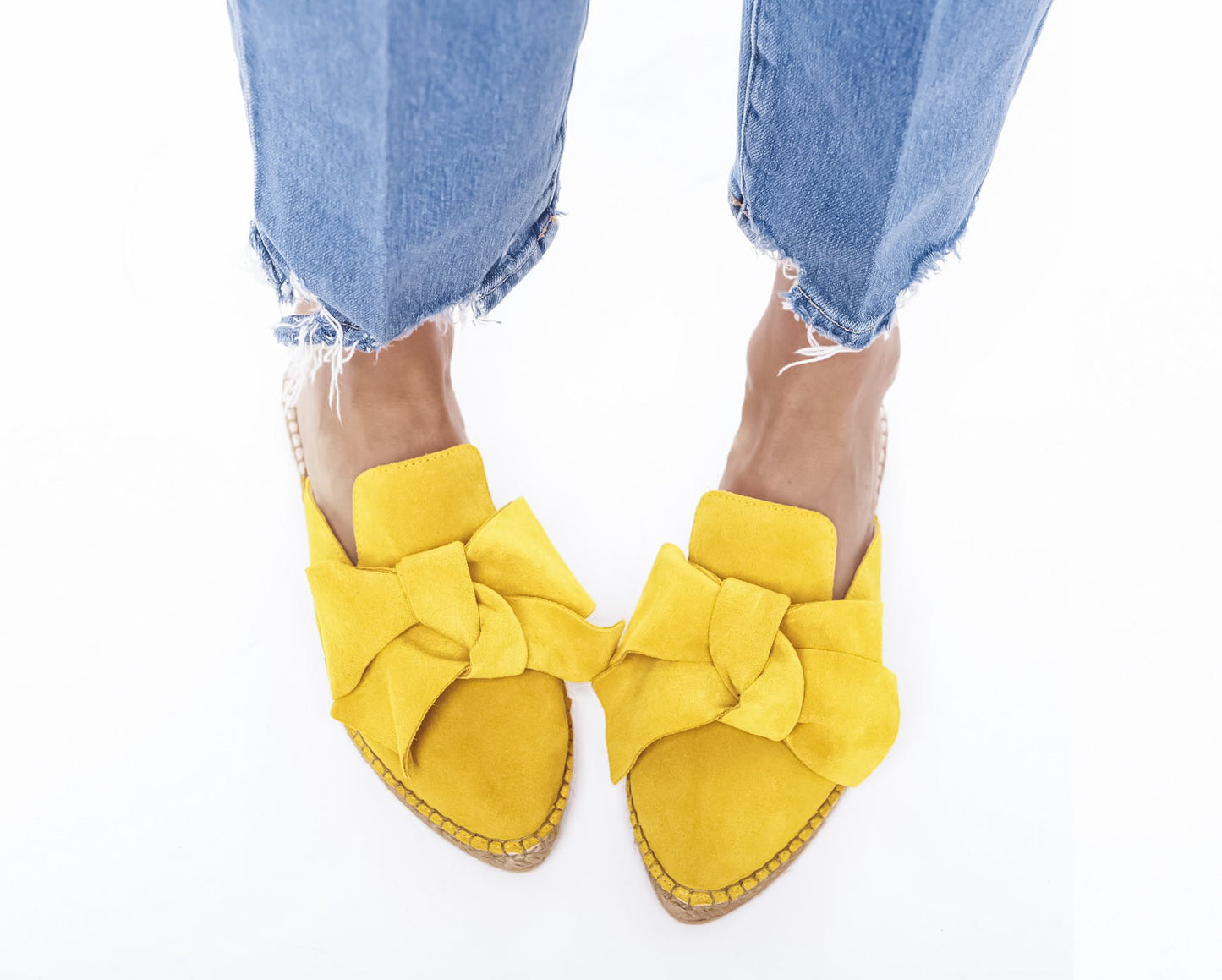 Mules with Bow - Hamptons - Sunny Yellow