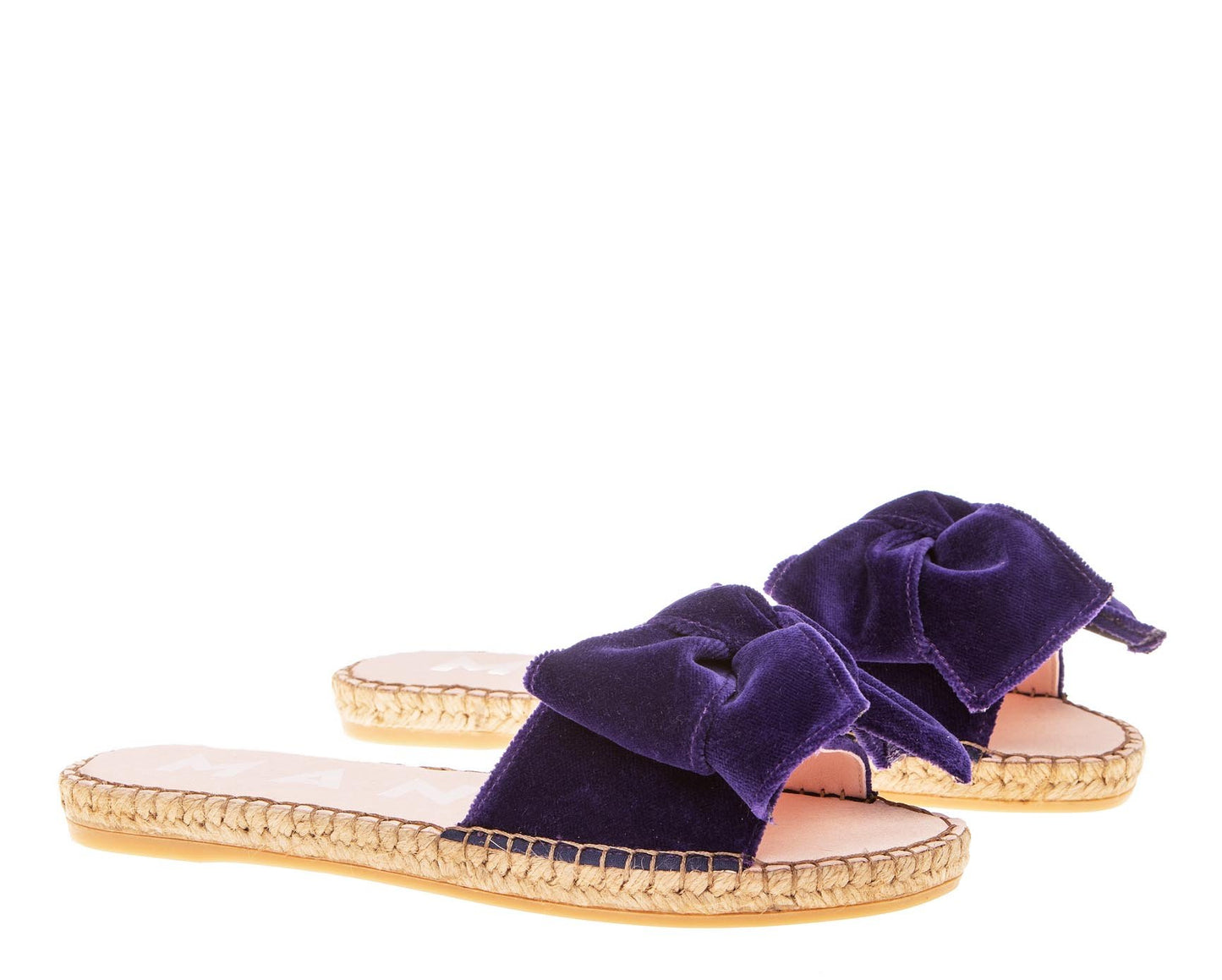 Flat Sandals with Bow - Monaco - Violet