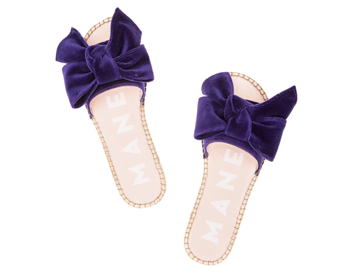 Flat Sandals with Bow - Monaco - Violet