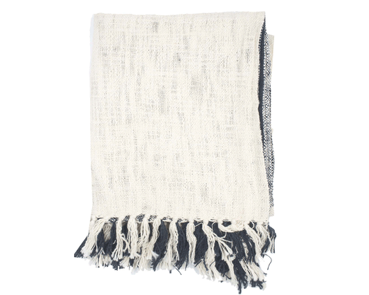 Beach Towel - Natural & Blue