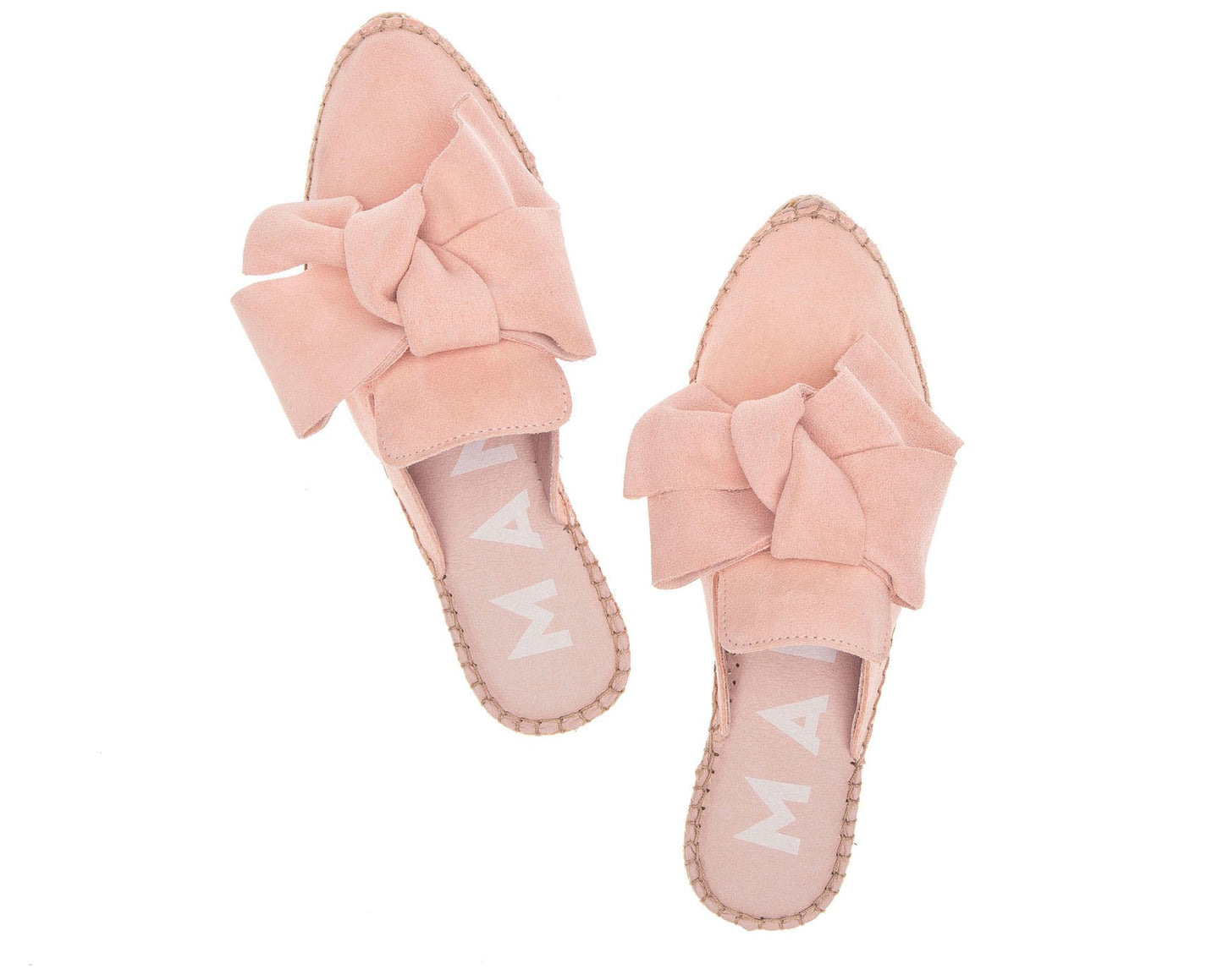 Mules with Bow - Hamptons - Pastel Rose